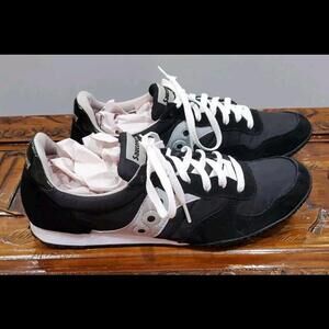 Saucony Bullet 1943-37 Running Black/White Gray Shoes Men Size 11.5 *VGUC*